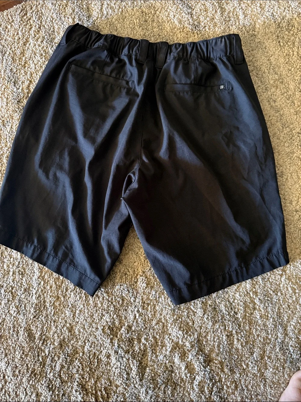 Banana Republic Men's Black Flat Front Shorts